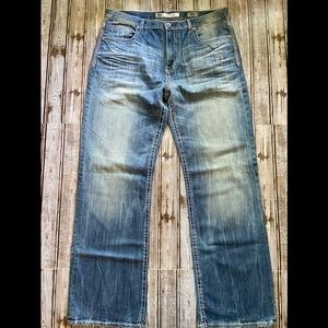 BKE Buckle Tyler Relaxed Boot Cut Jeans 36 Reg Mens
